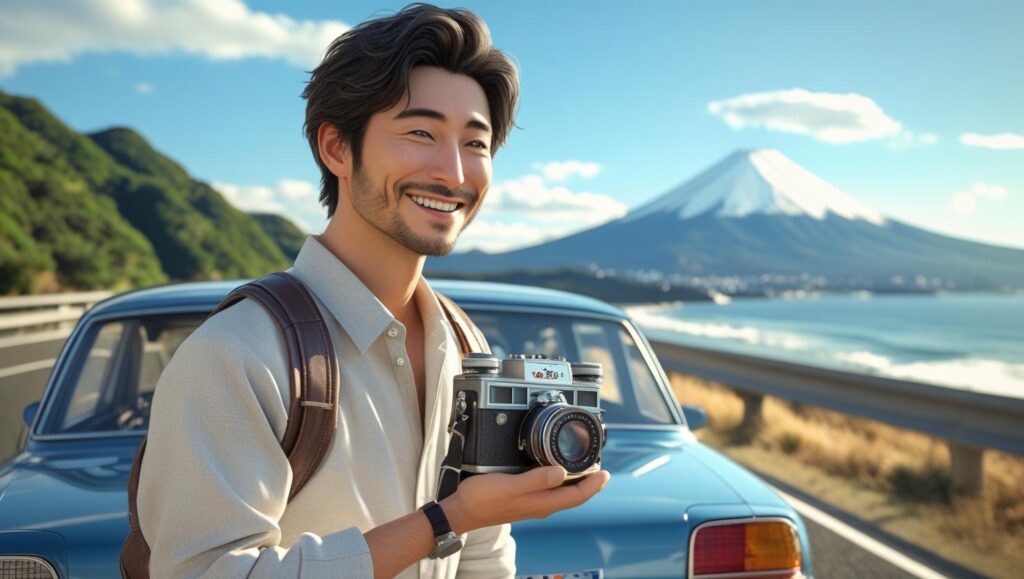 自分の趣味を楽しむ男性