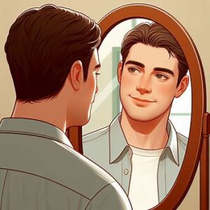 自信を取り戻し、自分自身と向き合う男性