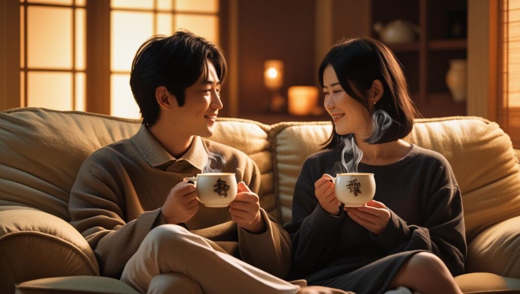 喧嘩を乗り越え、絆が深まったカップル